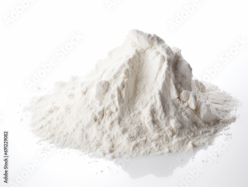 All-purpose flour isolated on white background