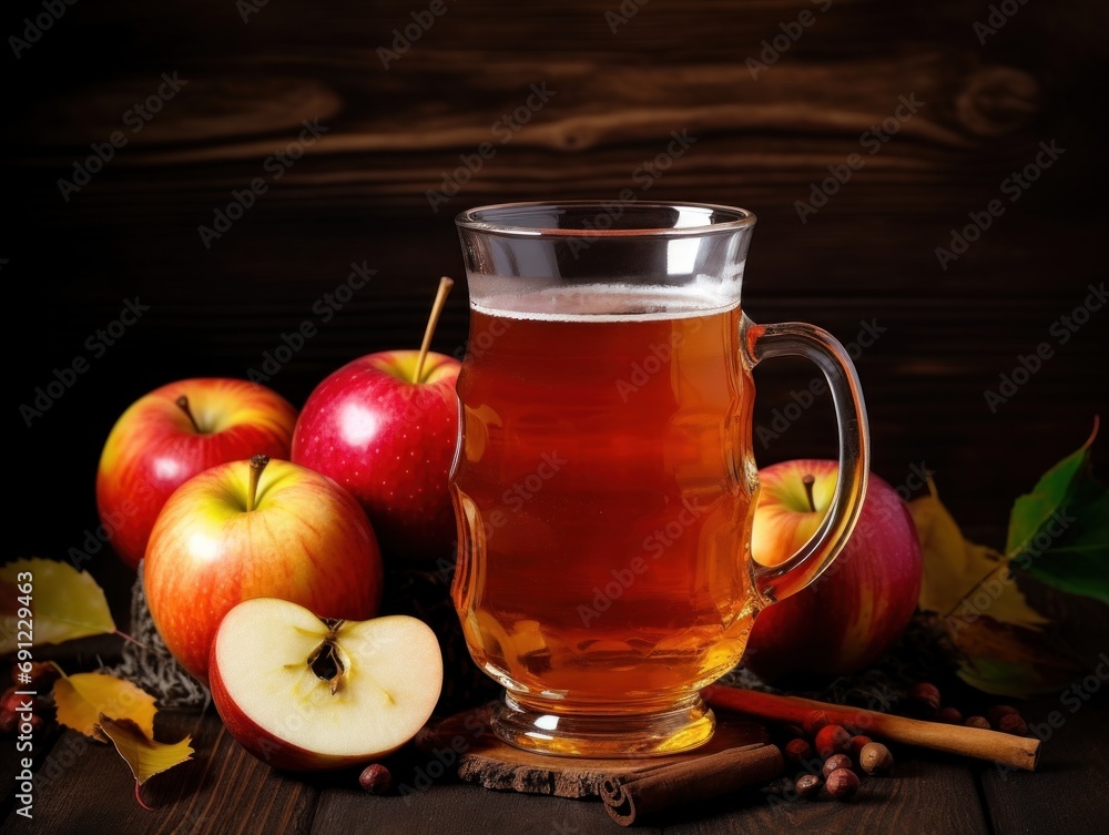 Apple cider isolated on white background Apple cider isolated on white background