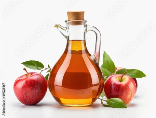  Apple cider isolated on white background