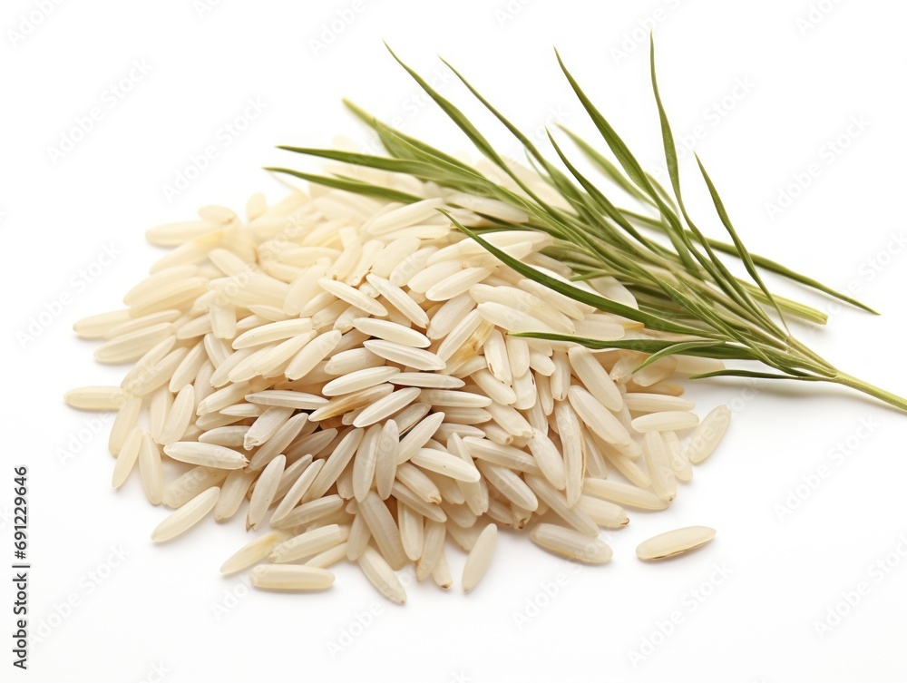 Arborio rice isolated on white background Arborio rice isolated on white background