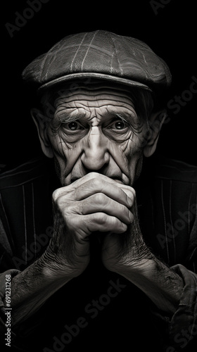 In the Embrace of Time, Portraits of Aging Gracefully and the Solitude of Elderly Souls photo