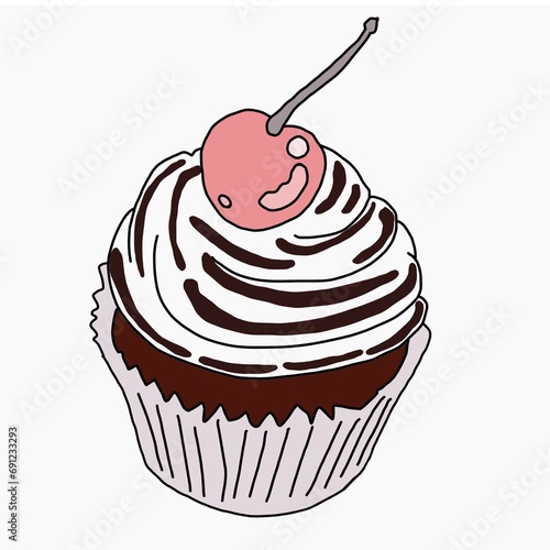 カップケーキのイラスト