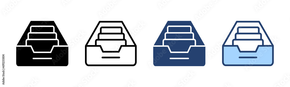 Archive folders icon vector. Document vector icon. Archive storage icon. Archive folders icon vector. Document vector icon. Archive storage icon.