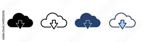 Cloud icon vector. cloud sign and symbol