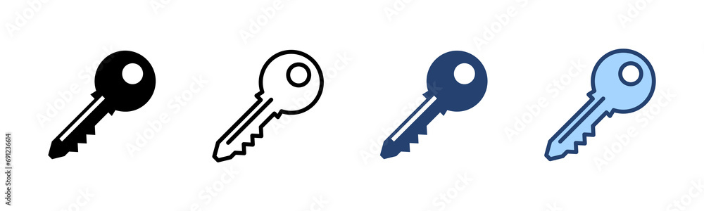 Key icon vector. Key sign and symbol. Key icon vector. Key sign and symbol.