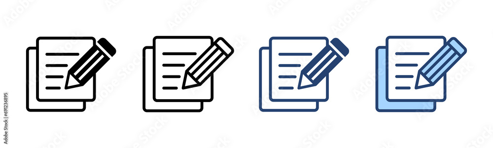 Note icon vector. notepad sign and symbol Note icon vector. notepad sign and symbol