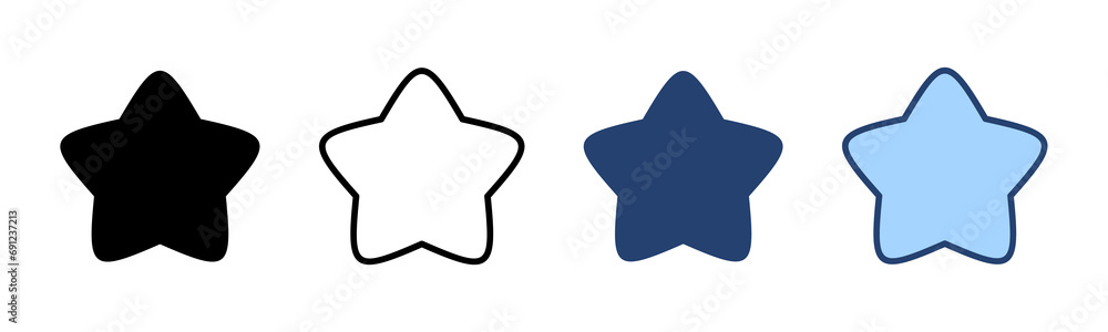 Star icon vector. rating sign and symbol. favourite star icon Star icon vector. rating sign and symbol. favourite star icon