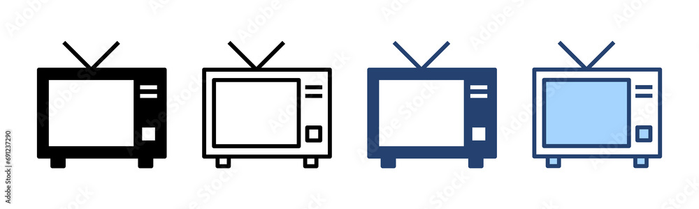 Tv icon vector. television sign and symbol Tv icon vector. television sign and symbol