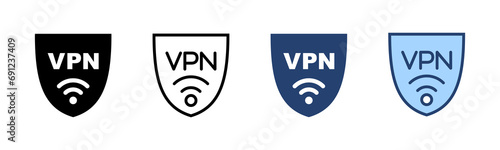 Vpn icon vector. Private network sign and symbol. virtual private network icon.