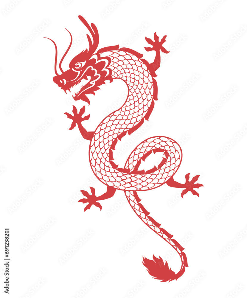 Fototapeta premium dragon 2024 chinese traditional