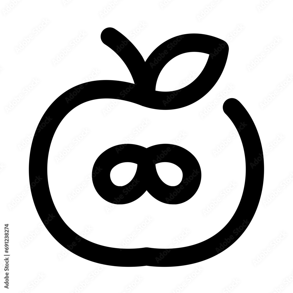 Apple Line UI Icon