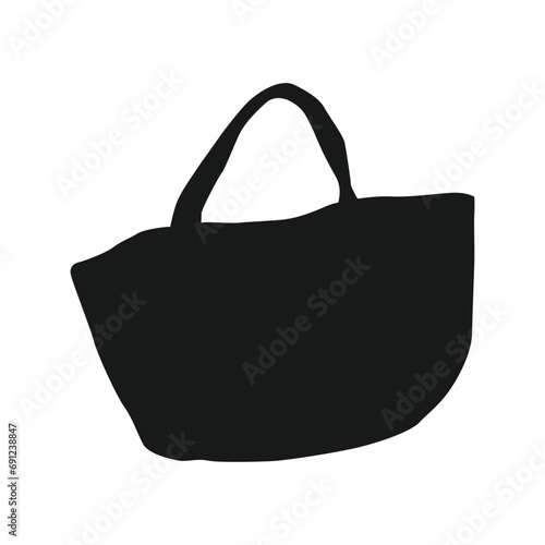 tote bag icon vector