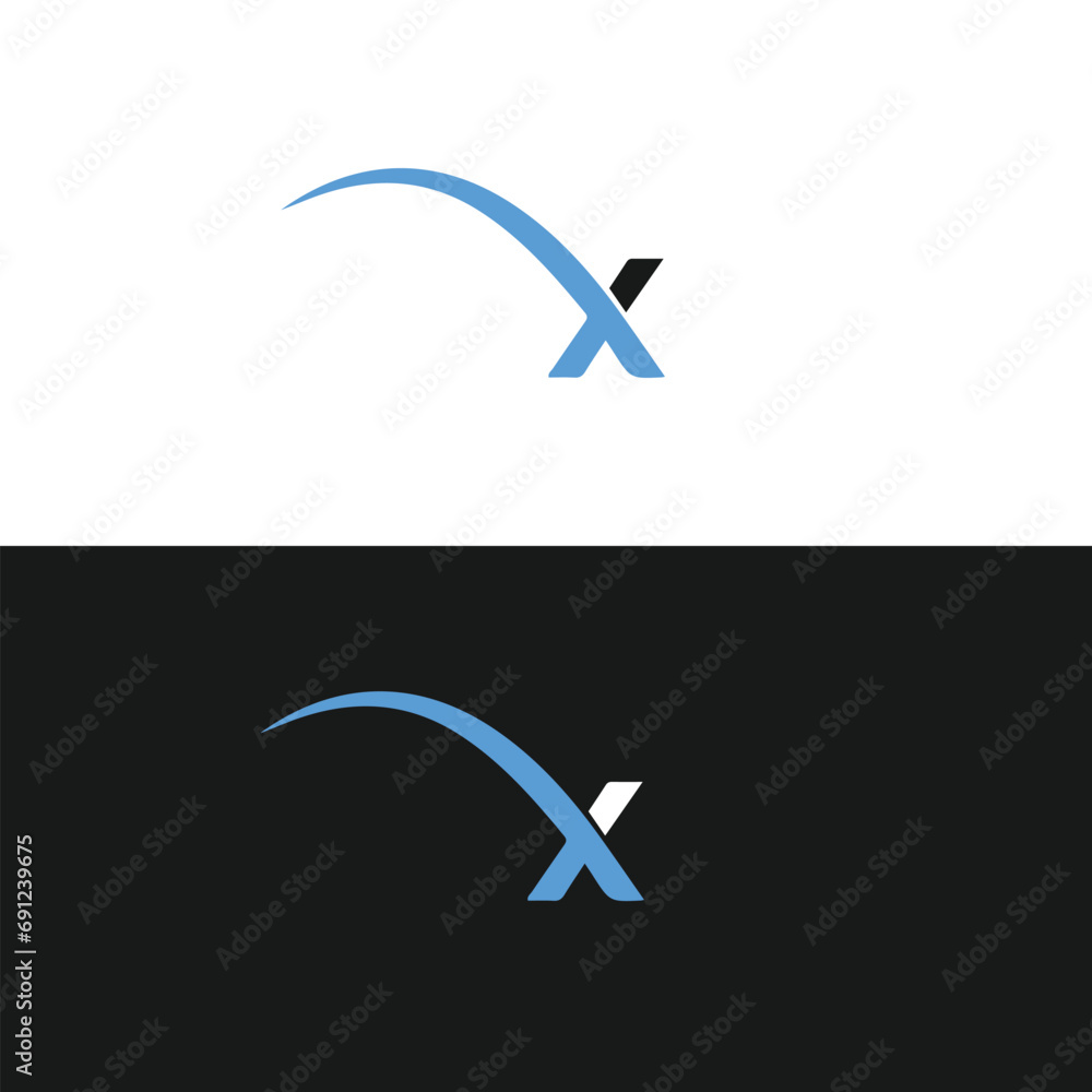 X letter logo, Letter X logo, X letter icon Design with black ...