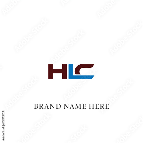 HLC logo. H L C design. White HLC letter. HLC, H L C letter logo design. Initial letter HLC linked circle uppercase monogram logo. H L C letter logo vector design. 
