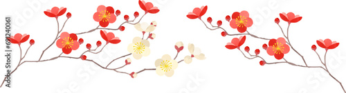 梅の花のイラスト photo