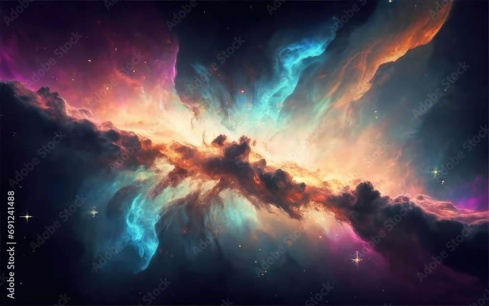 sky galaxy nebula wallpaper background