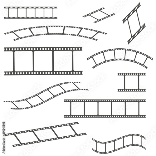 Filmstrips for photography concept. Vector illustration. EPS 10.