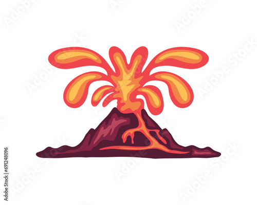 volcano lava coming out