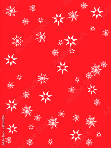christmas background with snowflakes