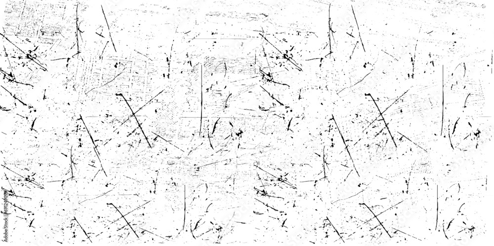 Dust and scratches add a vintage touch to your photo, while the black grunge abstract backdrop creates a dramatic effect. White dust and scratches on a dark background enhance the grunge 