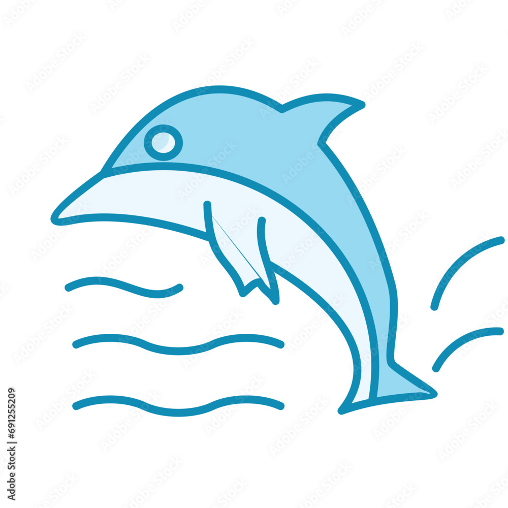 Obraz premium Dolphin Icon