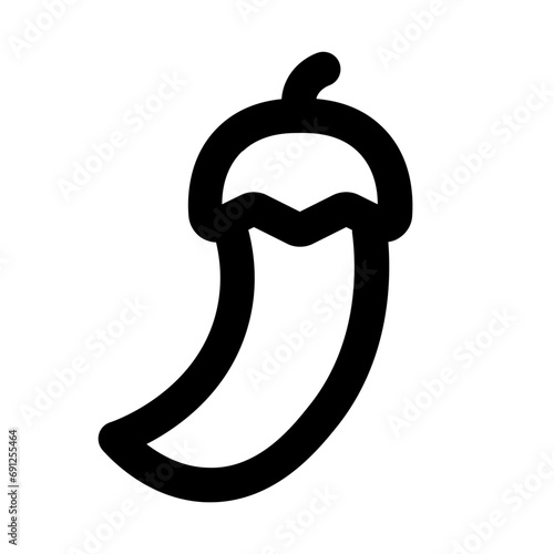 Green Chili Line UI Icon