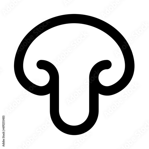Mushroom Line UI Icon