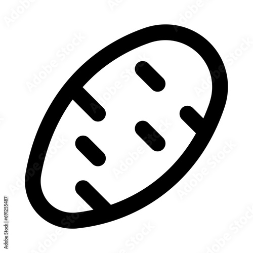 Sweet Potato Line UI Icon