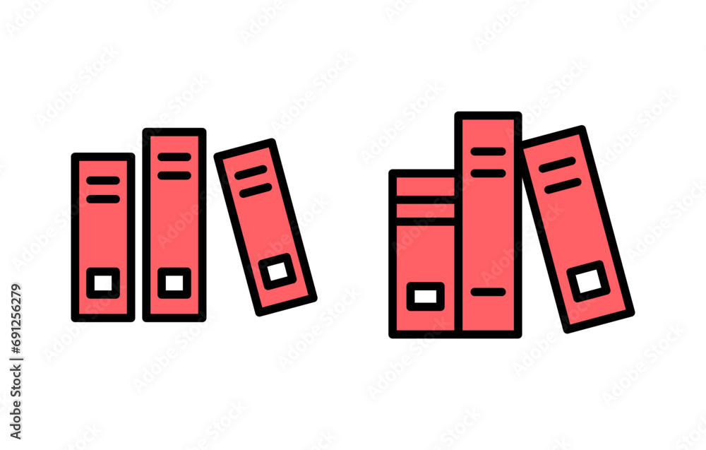 Library icon set illustration. education sign and symbol Library icon set illustration. education sign and symbol