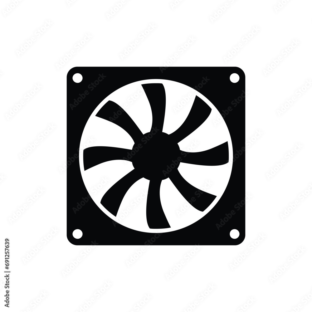 fan cooler icon vector