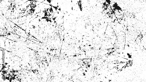 Scratched Grunge Urban Background Texture Vector. Dust Overlay Distress Grainy Grungy Effect. Distressed Backdrop Vector Illustration. Isolated Black on White Background.