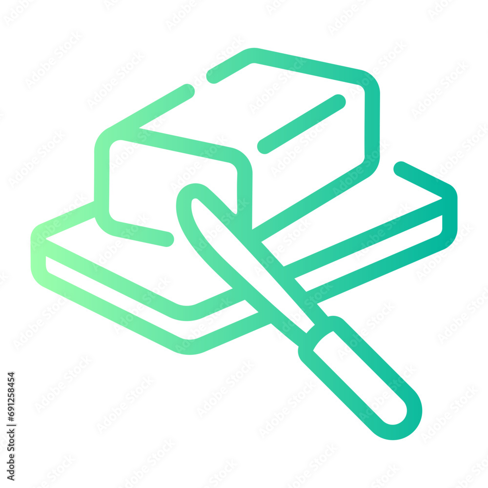 butter Line Gradient Icon butter Line Gradient Icon