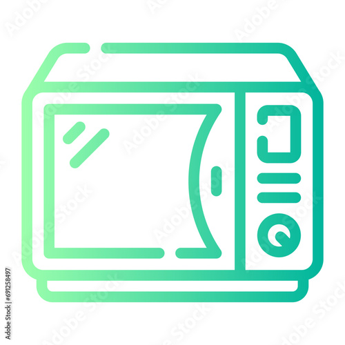 oven Line Gradient Icon