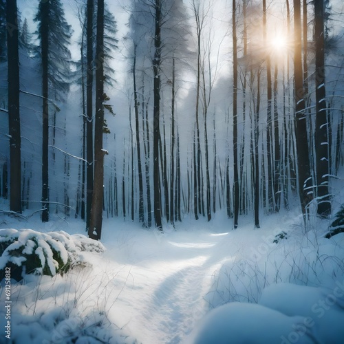 winter forest at winter © Mulazimhussain