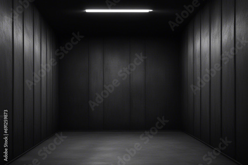 a perspective dark empty room with spotlights © avero