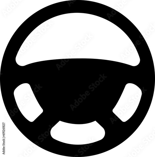 Steering wheel icon. Car, auto vector Flat icon. Automobile, machine, drive symbol. Flat style sign for mobile concept and web design. Wheel symbol illustration isolated on transparent background.