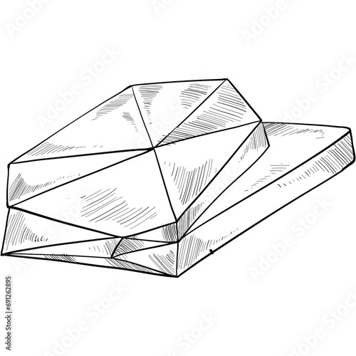 crystal gem handdrawn illustration