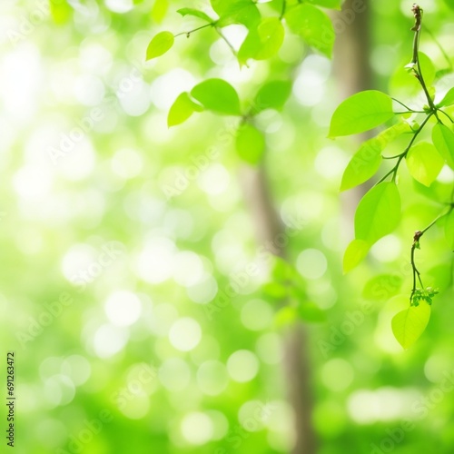 green leaves background