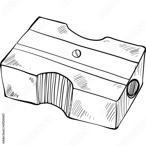 sharpener handdrawn illustration