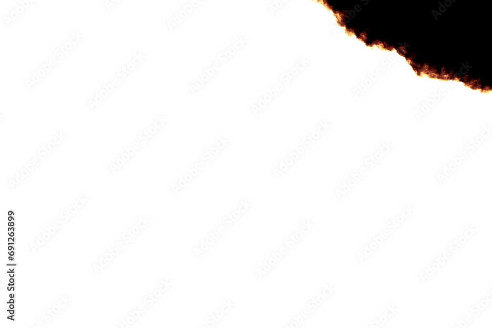 端が燃えた紙のイラスト素材 端が燃えた紙のイラスト素材