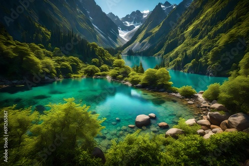 lake in the mountains © usama
