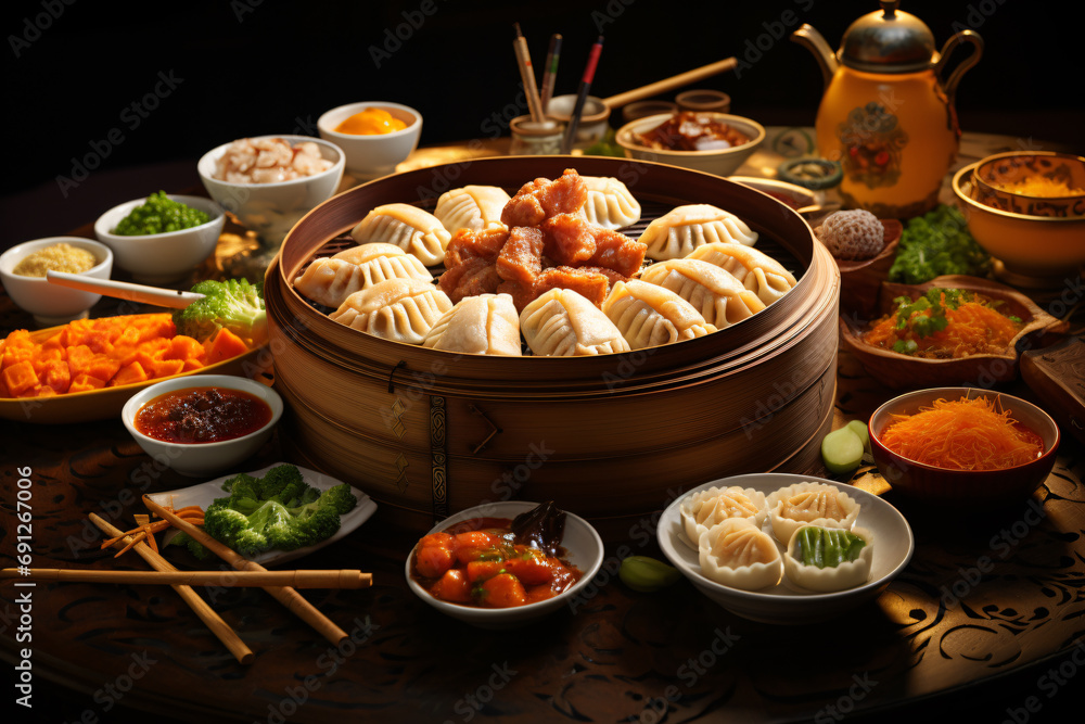 Asian Cuisine On a Table Asian Cuisine On a Table