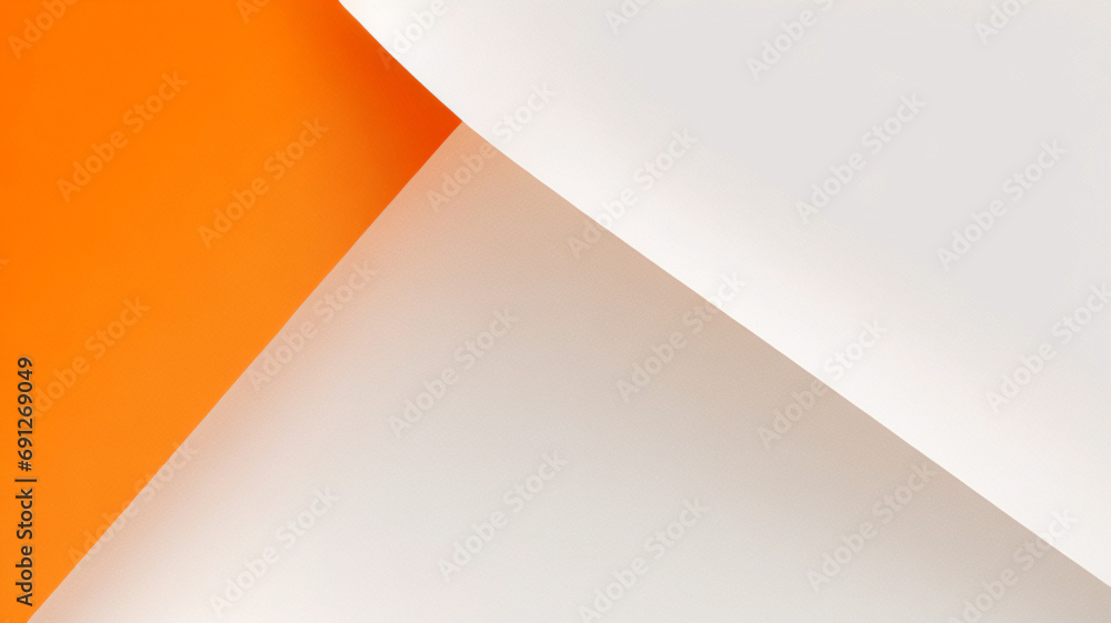 Orangefarbener abstrakter Bannerhintergrund. Abstrakte moderne orange-gelb-weiße Bannerhintergrund-Farbverlaufsfarbe. Gelber und orangefarbener Farbverlauf mit kreisförmiger Halbtonmuster-Kurvenwellen - obrazy, fototapety, plakaty 