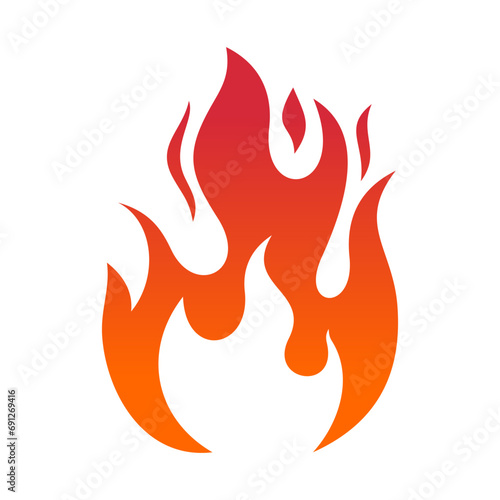 Fire Vector Logo Design Template