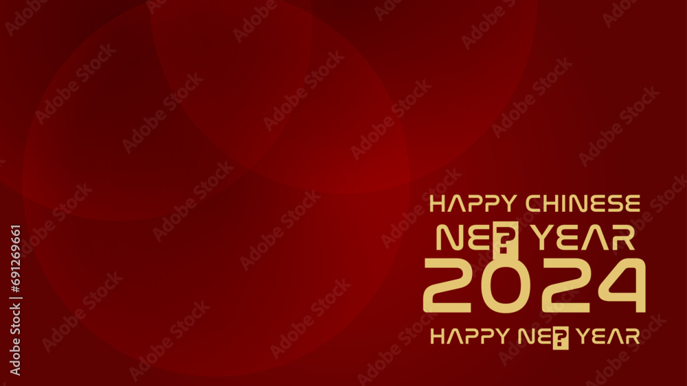 Obraz premium Happy Chinese New Year background. 2024 Chinese new year, Can be used for greetings card, flyers, invitation, posters, brochure, banners, calendar. Vector illustration