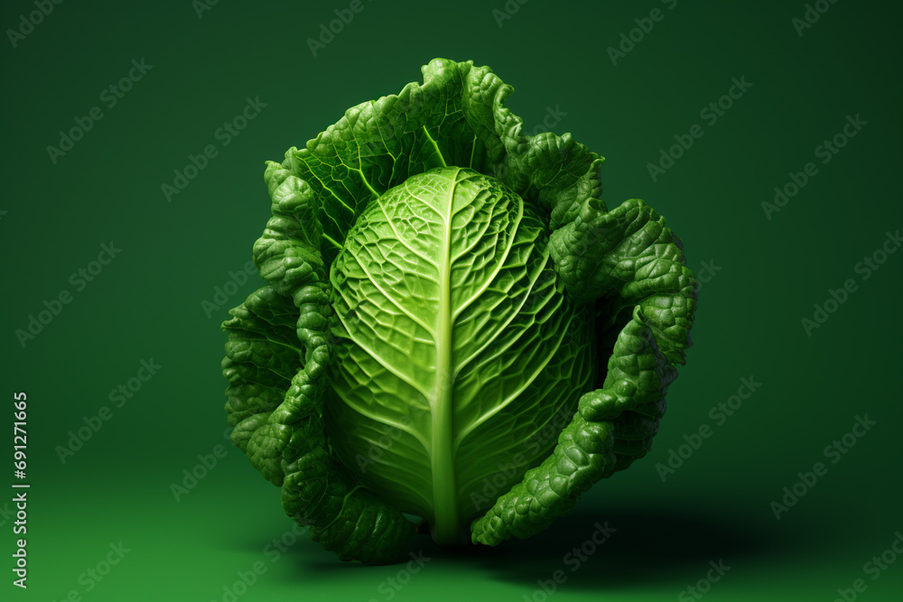 Obraz premium Cabbage 3d minimalistic