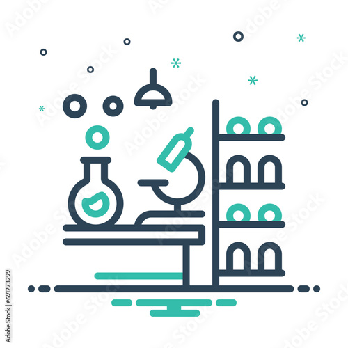 Mix icon for laboratory