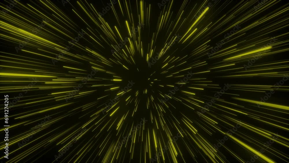 Seamless loop particle light zooming lines tunnel in space air on black background neon glow beam laser abstract 3D animation motion graphics visual effect colourful 4K yellow gold Seamless loop particle light zooming lines tunnel in space air on black background neon glow beam laser abstract 3D animation motion graphics visual effect colourful 4K yellow gold