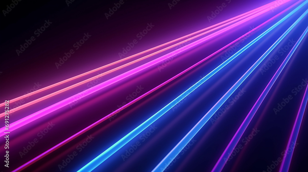 3D render abstract minimal background vertical pink and blue. Generative AI 3D render abstract minimal background vertical pink and blue. Generative AI