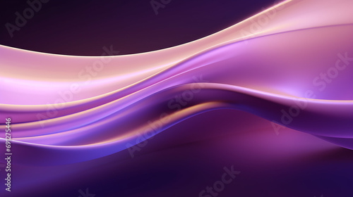 abstract white background illuminated with purple. 3D render 
